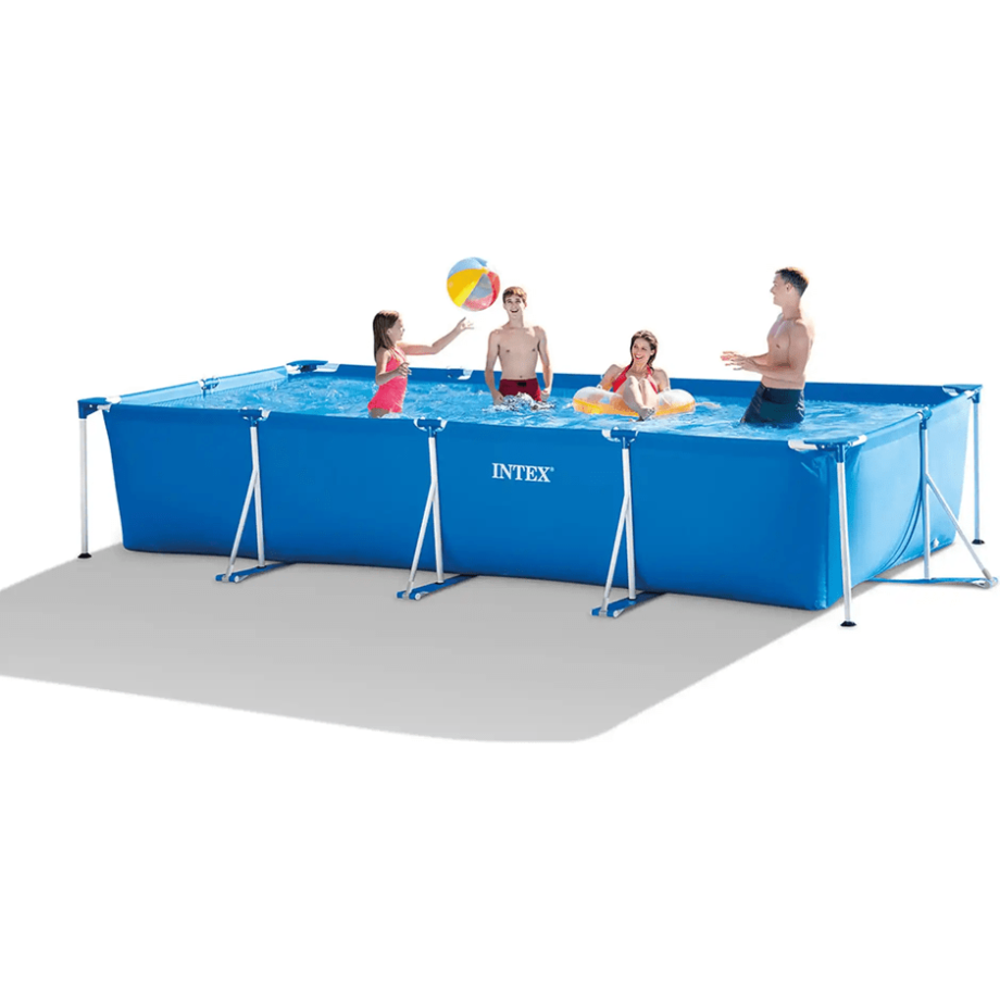 intex bazen rectangular frame 450x220x84 cm plava boja