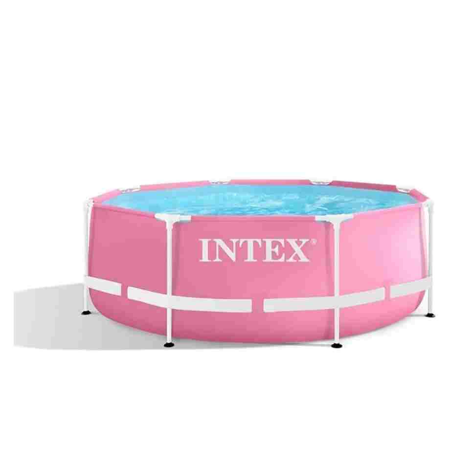 intex bazen pink metal frame bazen 244×76 cm roze boja