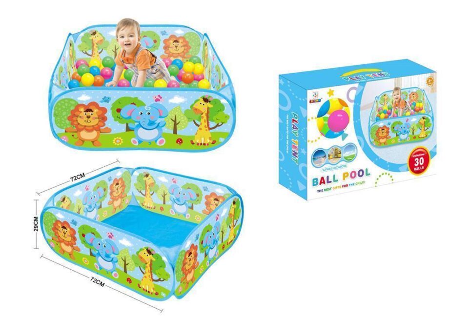 bazen sa lopticama razne boje za decu uzrasta 1-3 godine