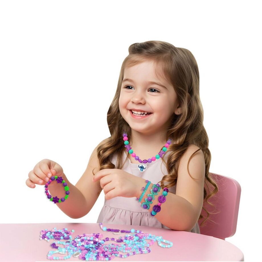 stich nakit set 040852 za devojčice sa raznobojnim perlicama pogled sa strane