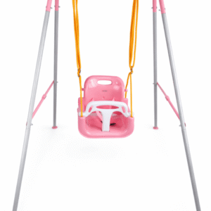 Metalna ljuljaska za decu roze metalna ljuljaska za decu roze sa stabilnom konstrukcijom