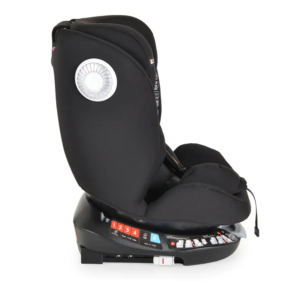 auto sedište Nitro 0-36 kg Black zadnja strana