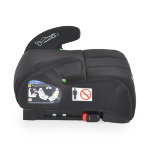 Auto sedište buster Monza sa isofixom 125-150 cm Black auto sedište buster Monza sa isofixom crne boje pogled sa strane