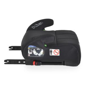 Auto sedište buster Monza sa isofixom 125-150 cm Black auto sedište buster Monza sa isofixom crne boje zadnja strana