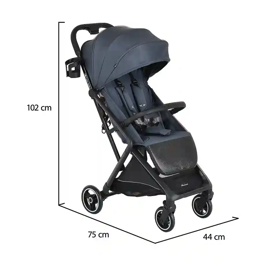 Cangaroo kolica za avion Airwalk u boji greystone detalj