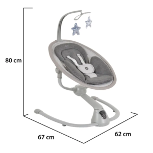 Cangaroo Ljuljaška za bebe Cloud Premium – Light Grey ljuljaška za bebe Cangaroo Cloud Premium Light Grey detalj