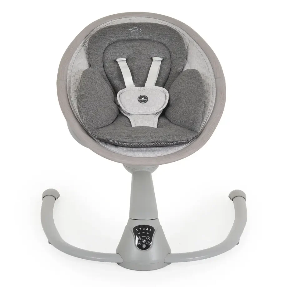 ljuljaška za bebe Cangaroo Cloud Premium Light Grey tekstura materijala