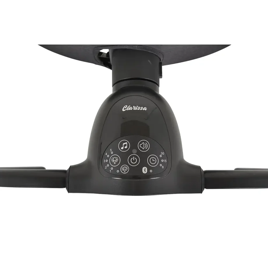 ljuljaška clarissa pink za bebe do 9 kg pogled sa strane