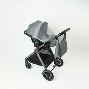 kombinovana kolica za bebe X1 iSize Grey pogled sa strane