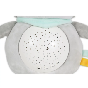 bela buka noćna lampa snuggly raccoon pogled sa strane
