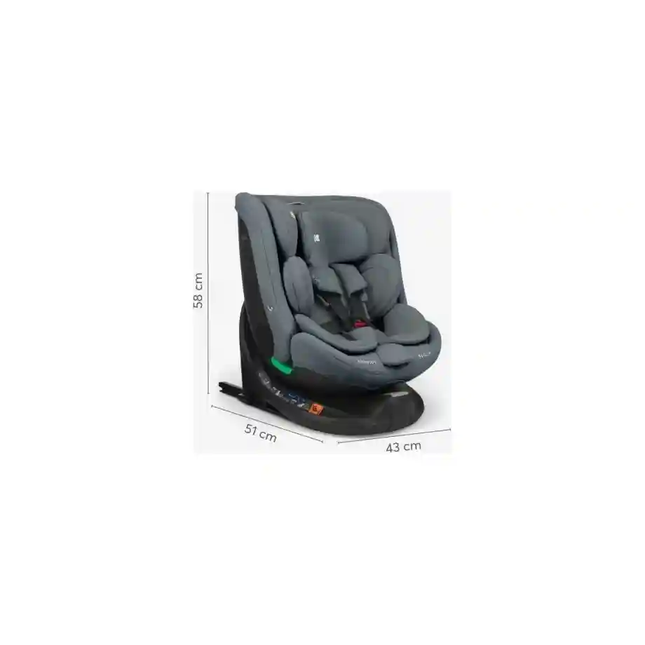 kikka boo autosediste 40 150 cm i van i size isofix dark grey kkb00082100588422