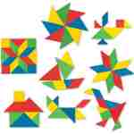 tangram slagalica edukativna igračka drvo detalj