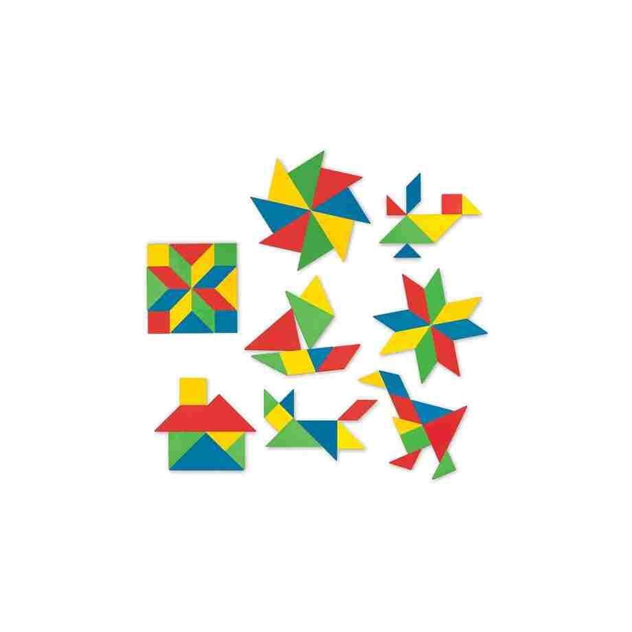 tangram slagalica edukativna igračka drvo detalj