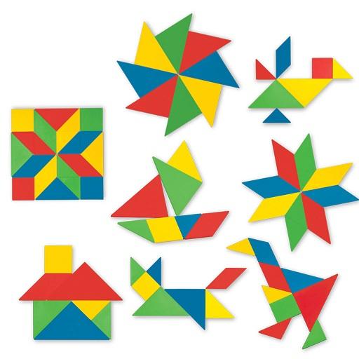 tangram slagalica edukativna igračka drvo detalj