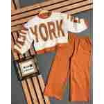 Trenerka za devojčice New York City BEZ 4-11 godina trenerka za devojčice new york city sa modernim printom i širim pantalonama