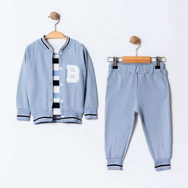 komplet koledzica 09-18 meseci sa jaknicom majicom i pantalonama za bebe