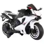 Dečiji motor na akumulator 149 beli sportski električni motor za decu sa LED svetlima