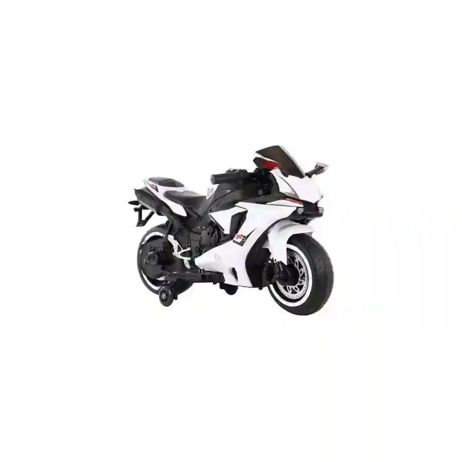 Dečiji motor na akumulator 149 beli sportski električni motor za decu sa LED svetlima