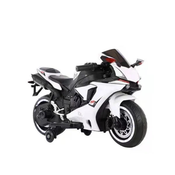 Dečiji motor na akumulator 149 beli sportski električni motor za decu sa LED svetlima