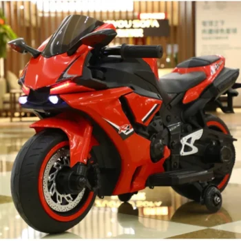 Dečiji motor na akumulator 149 beli električni motor za decu sa LED svetlima, zvučnim efektima i baterijom 12V