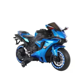 Dečiji motor na akumulator 149 beli električni motor za decu sa LED svetlima, zvučnim efektima i baterijom 12V