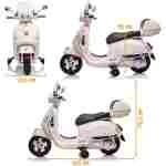 Vespa motor za decu Bela - Slika 3