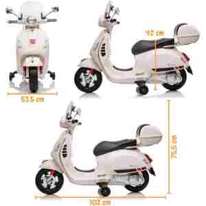 Vespa motor za decu Bela Vespa motor za decu Bela - Slika 3