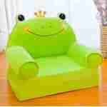 Foteljica za decu FROGY CROWN mekana plišana foteljica koja se rasklapa u ležaj za udobno sedenje, igru i odmor mališana