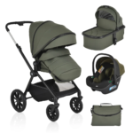 Cangaroo Kolica za bebe Joker 3u1 – Olive Green