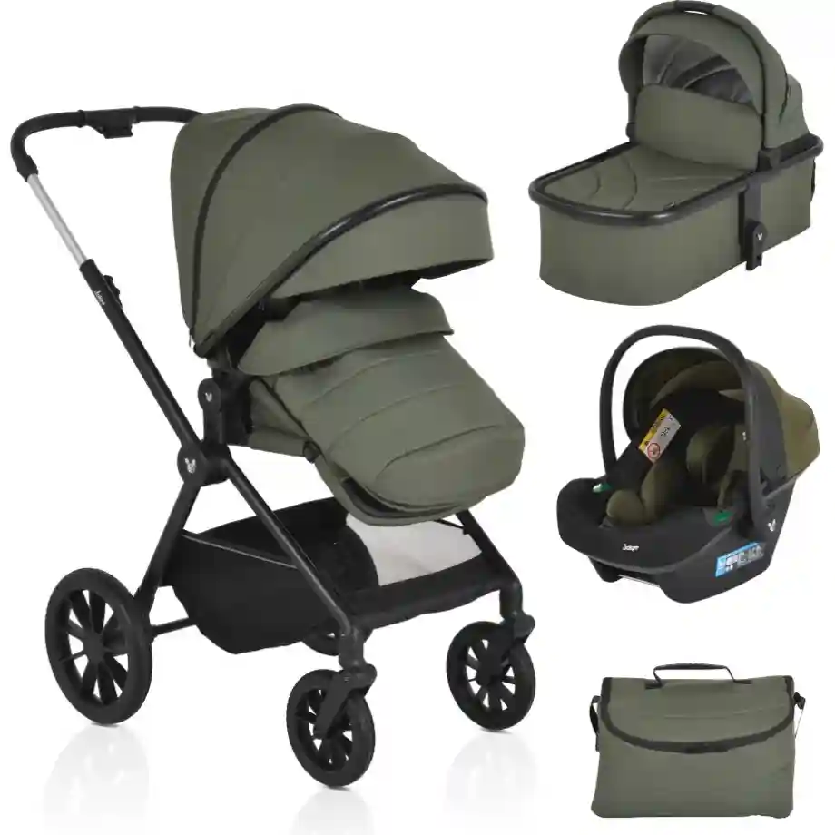 Cangaroo Kolica za bebe Joker 3u1 Olive Green