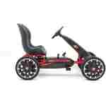 karting na pedale abarth crni za decu sa podesivim sedištem