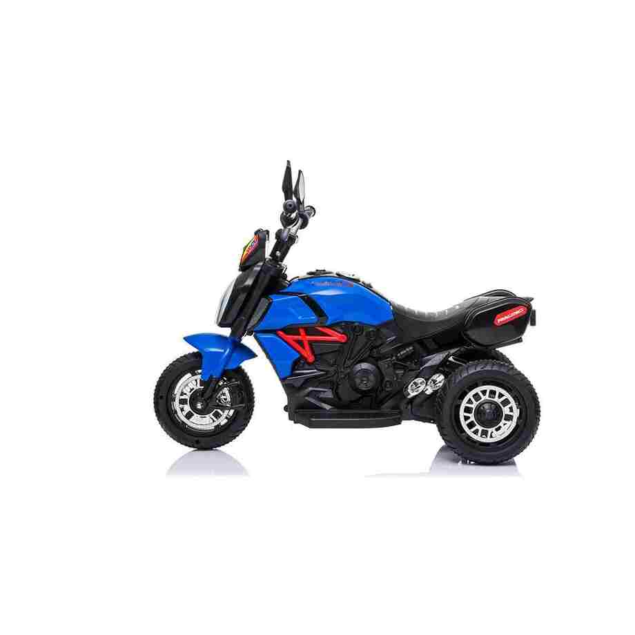Motor Chopper - Plavi - Motor na akumulator za decu Chopper motor na akumulator plavi – bočni izgled
