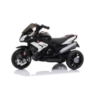 Crni dečiji motor na akumulator 6V – trotočkaš za decu