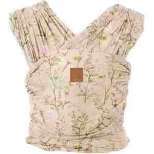 Kengur marama Isla Secret Garden Beige kengur marama za bebe isla secret garden beige bež marama za nošenje bebe sa floralnim motivom