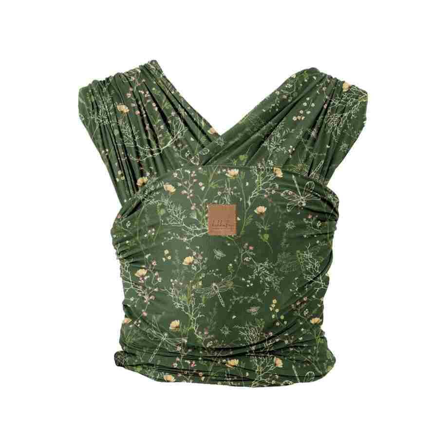 kengur marama za bebe isla secret garden deep green zelena marama za nosenje bebe
