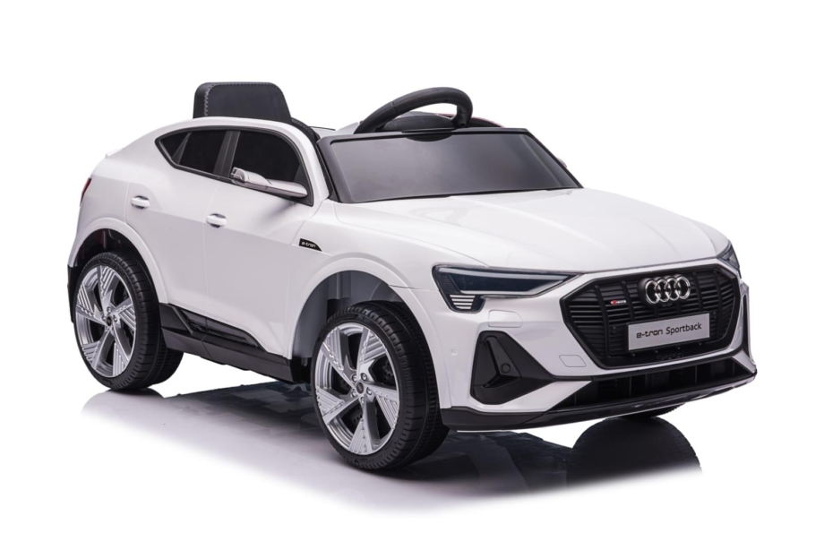 Audi E-tron Sportback - Beli - Auto na akumulator za decu Audi E-tron Sportback - Beli - Auto na akumulator za decu
