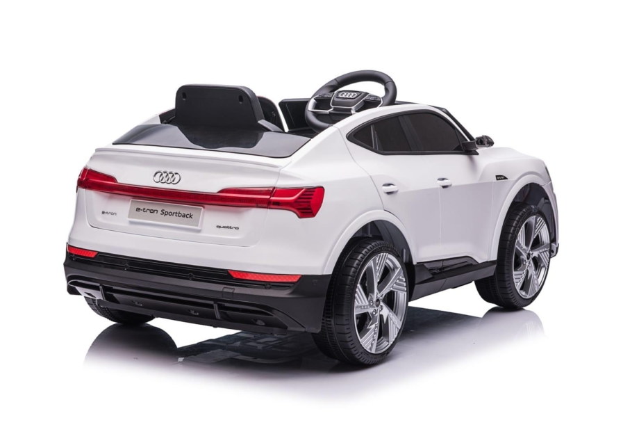 Audi E-tron Sportback - Beli - Auto na akumulator za decu Audi E-tron Sportback - Beli - Auto na akumulator za decu