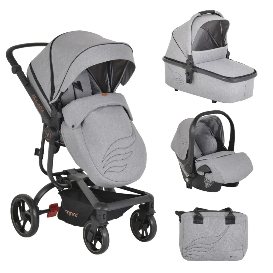 Kolica za bebe Ellada 3u1 I size Grey