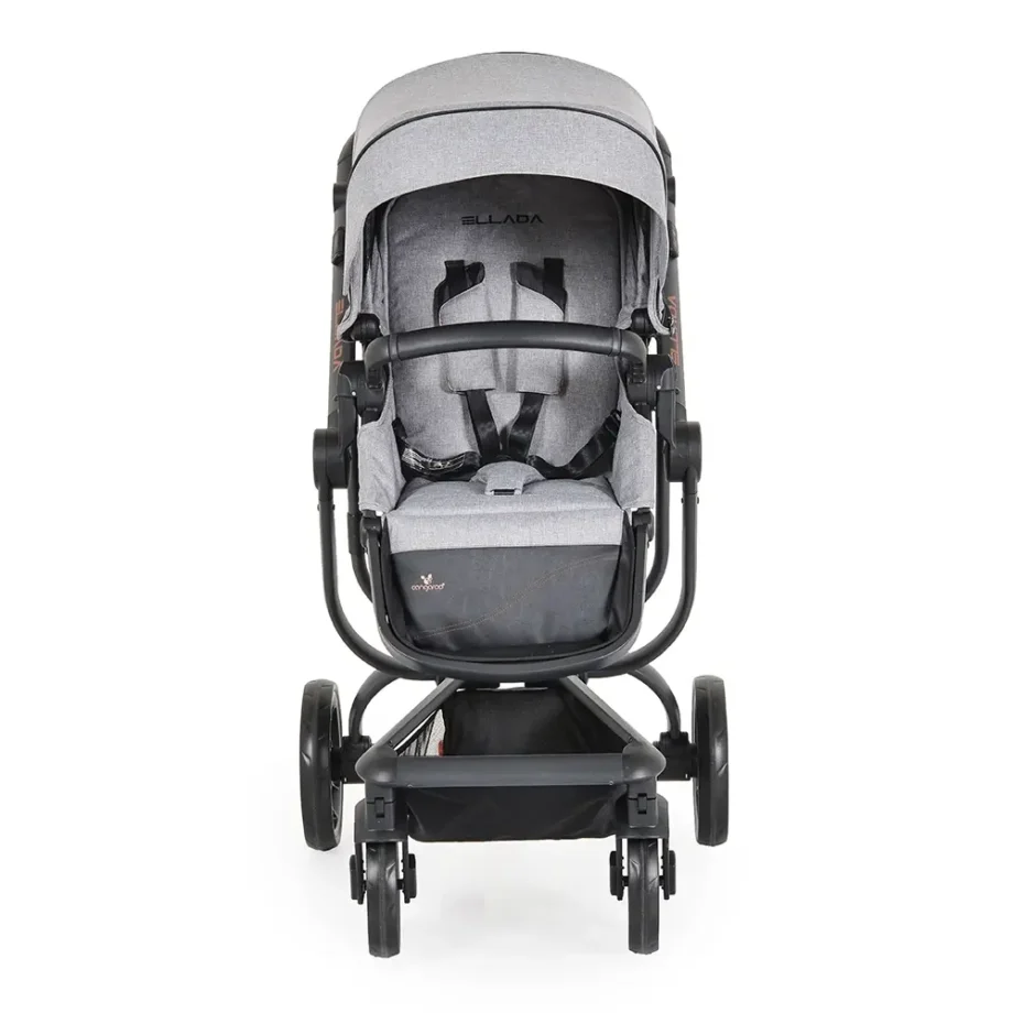 Kolica za bebe Ellada 3u1 I size Grey prikaz sportskog dela sa prednje strane