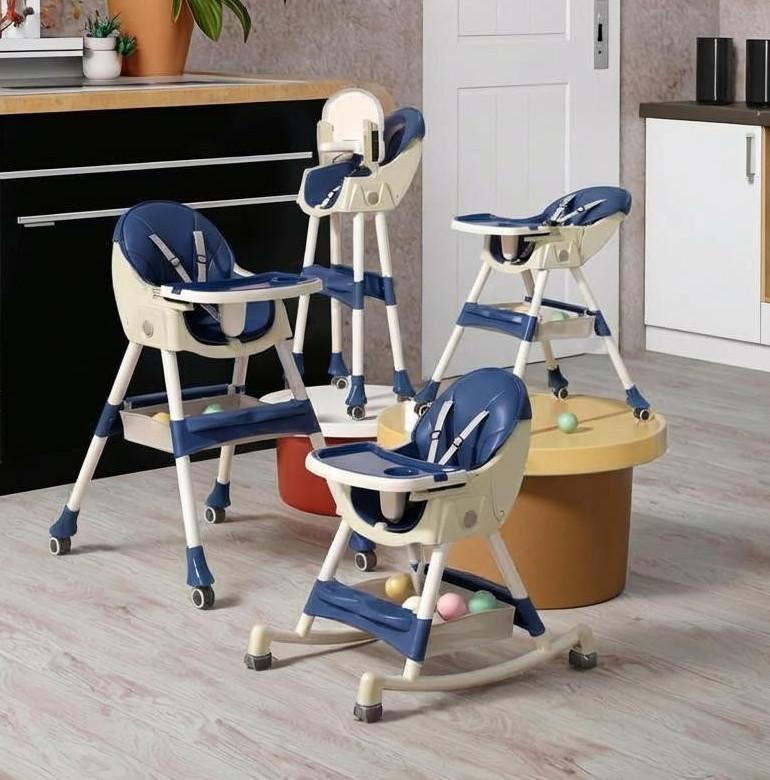 stolica za hranjenje baby line y53 lena blue 6u1 hranilica sa podesivom tacnom