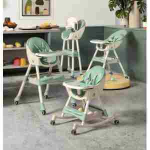 Stolica za hranjenje BABY LINE Y53 – Lena Green stolica za hranjenje baby line y53 lena green 6u1 hranilica sa podesivom tacnom