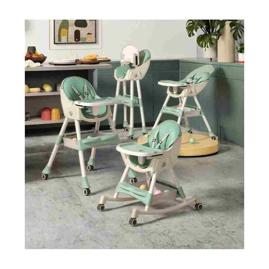 stolica za hranjenje baby line y53 lena green 6u1 hranilica sa podesivom tacnom