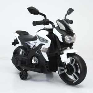 Motor Shymes 1188F - Beli - Motor na akumulator za decu Beli dečiji motor na akumulator 6V sa pomoćnim točkovima