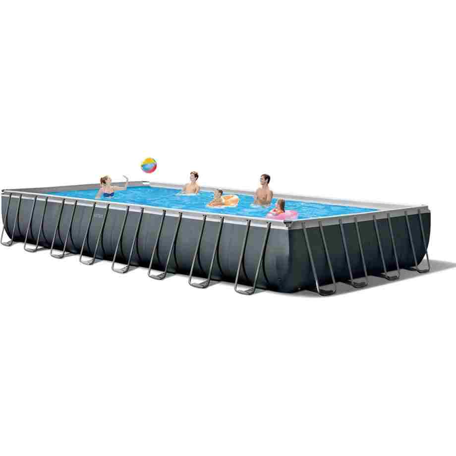 intex ultra xtr pravougaoni bazen 975x488x132 veliki bazen tamno sive boje