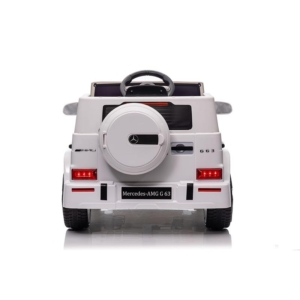 Mercedes AMG G63L - Beli - Auto na akumulator za decu - Slika 2