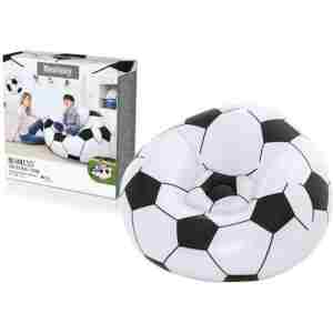 Lazy Bag Football udobna fotelja u obliku fudbalske lopte za decu i odrasle, savršena za opuštanje, igru i udoban odmor u domu