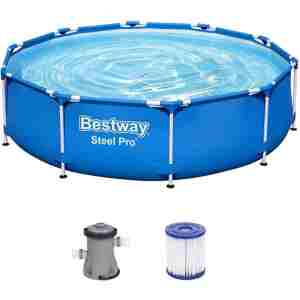 Bazen sa metalnom konstrukcijom 305x76 Bestway Steel Pro okvirni bazen za dvorište sa filter pumpom