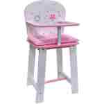 Drvena hranilica za lutke W08396 drvena stolica za hranjenje lutke za kreativnu igru dece