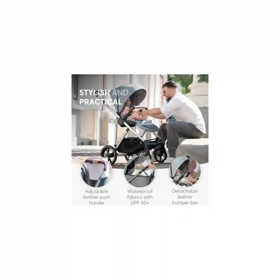 kikkaboo kolica chiara 3in1 set sa i size autosedistem i tvrdom korpom100706847