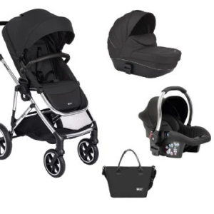 KikkaBoo kolica Thea 3in1 set sa autosedištem i tvrdom korpom black - Slika 3
